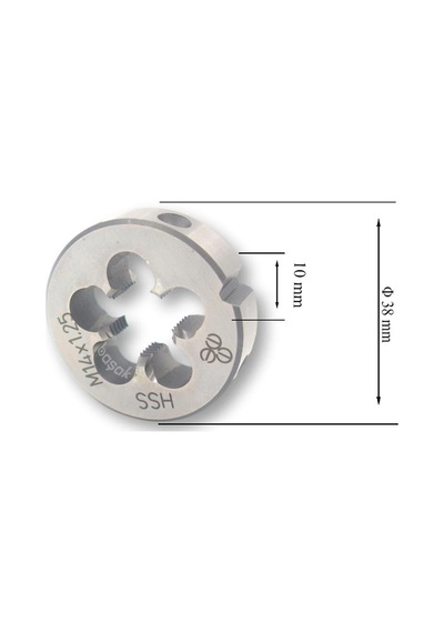 Mte M14 X 1.25 Pafta İnce Vidalı Hss Dın 223/b
