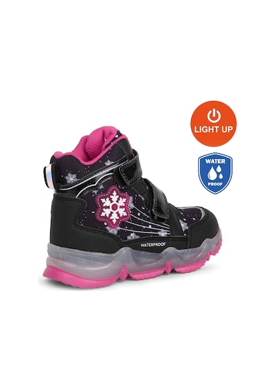 Buckhead 3034 Snowy Waterproof-ışıklı Anatomik Çocuk Bot Siyah Siyah