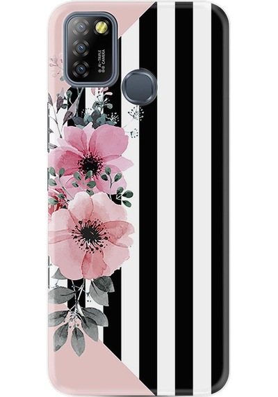 Infinix Smart 5 Kilif Desenli Silikon Flowers 4 511811542