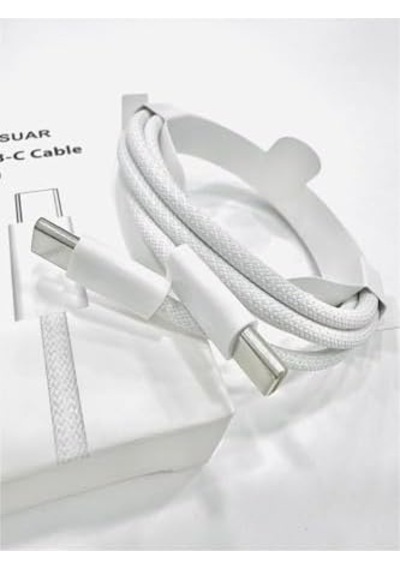 Iphone Usb-c To Usb-c 20w 1 Metre Hızlı Şarj Kopmaz Örgü Kablo Iphone 15-15promax-16-16promax-16plus
