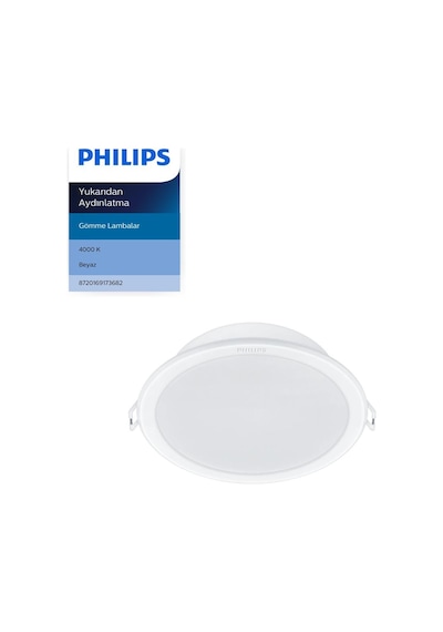 Philips Meson Tavan Gömme Spot 5.5w 540 Lumen 4000k Gün Işığı 90mm Delikler İçin Uygundur