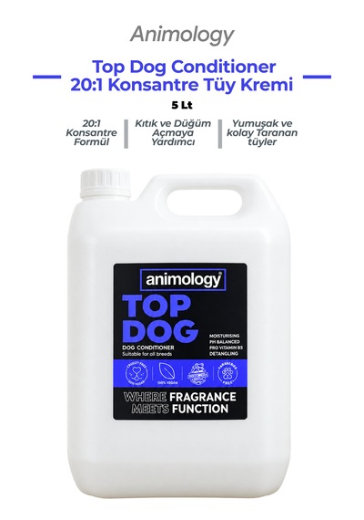 Animology Top Dog Kedi Ve Köpekler İçin Conditioner Tüy Kremi 5 Lt - 20:1 Konsantre