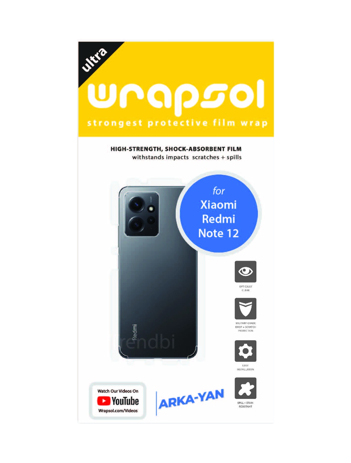 Xiaomi Redmi Note 12 4g Arka Ve Yan Kaplama Film