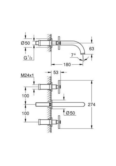 Atrio 3 Delikli Lavabo Bataryası M-boyutu - 20661gn0 Diğer