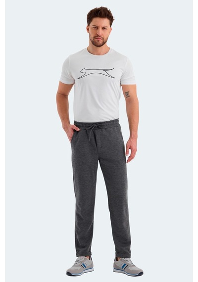 Slazenger Nadica Erkek Cepli Koyu Gri Eşofman Altı Koyu Gri Füme