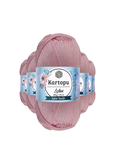 5 Adet Lotus Bikini Büstiyer Bluz Örgü İpi K768 Açık Pembe