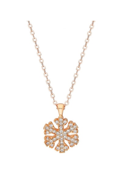 Forentina Rose Kaplama Kartanesi Kolye Saat-özel Güllü Kutuda Hediye Set Ps3722 Rose Gold