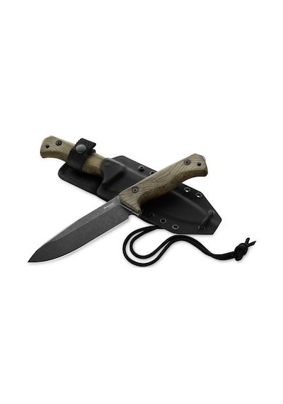Lionsteel T6 Cpm 3v Satin Blade Green Canvas Kamp Bıçak Çok Renkli