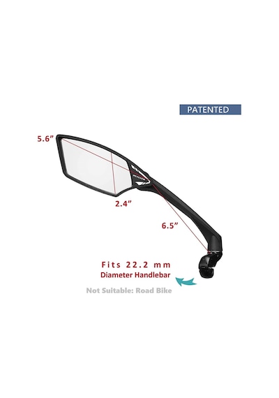 Meachow Me-006bl Bisiklet Aynası Mavi Lens 200814 Sol