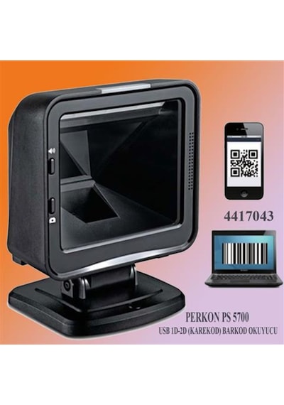 Perkon Ps5700 Usb 1D-2D (Karekod) Masa Tipi Barkod Okuyucu
