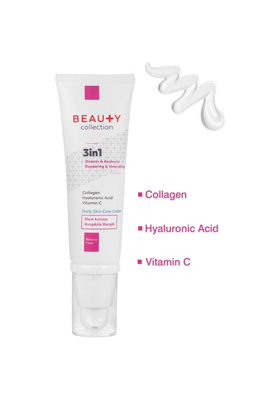 Beauty Collection 3 in 1   Nemlendirici Cilt Bakım Kremi 50 ML