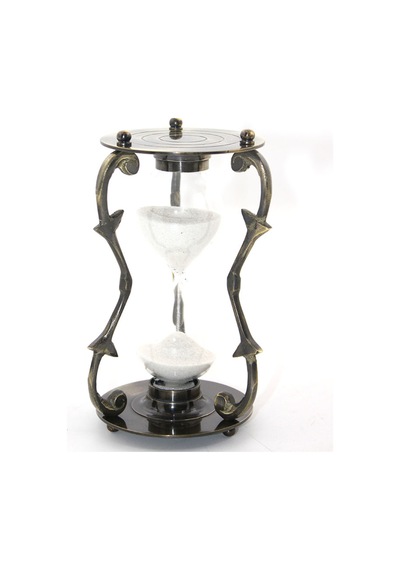 2 Adet Pirinç Kumsaati 14 Cm Dekoratif Masaüstü Zamanlayıcı Saat Hourglass Sand Timer Nı1336 Diğer