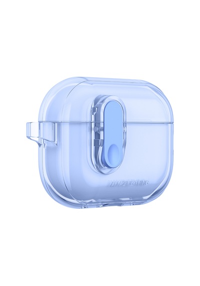 Apple Uyumlu AirPods Pro 2 Kılıf Amazingthing Magnetik Kilit Tasarımlı Minimal Serisi Kılıf Mavi