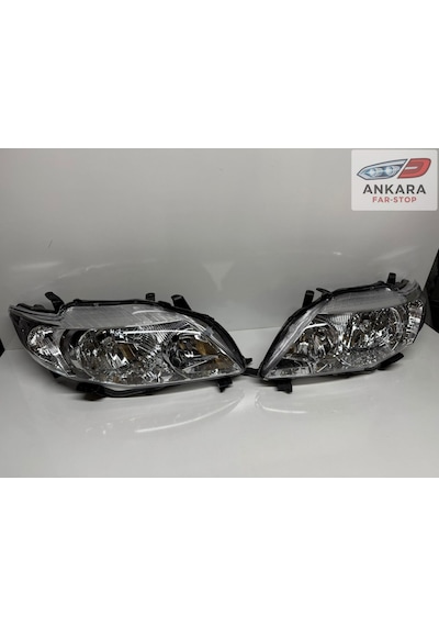 Toyota Corolla 2007 - 2009 Sedan Far Lambası Sağ - Sol Takım Sağ - Sol Takım - 2 Far