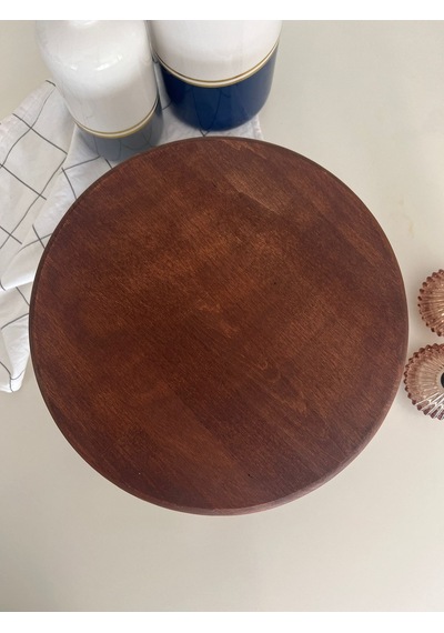 Hbs Art Design Ayaklı Ahşap Pasta Sunum Tahtası 29 Cm 001