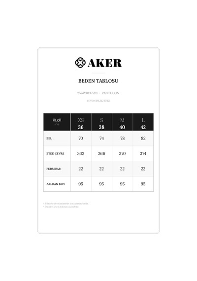 Aker Siyah Koton Pileli Etek Siyah Siyah
