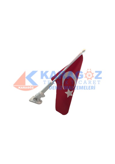 PLASTİK BAYRAK DİREĞİ BAYRAK DAHİL
