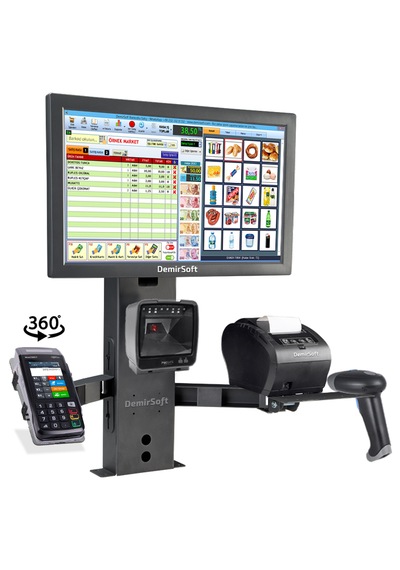 Kasiyer Standı - Masaüstü Pos Tutucu Yazarkasa Pos Tutucu