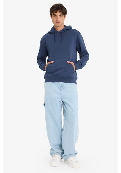 Defacto Regular Fit Kapüşonlu İçi Yumuşak Tüylü Kanguru Cepli Basic Düz Sweatshirt X8283az25aunv163 Lacivert-nv163 Defacto Regular Fit Kapüşonlu İçi Yumuşak Tüylü Kanguru Cepli Basic Düz Sweatshirt X8283az25aunv163 Lacivert-nv163