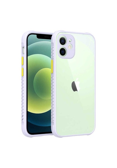 Apple Uyumlu iPhone 12 Kılıf Zore Kaff Kapak Mor