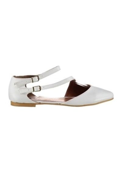 Fox Shoes Beyaz Kadın Babet D726016909