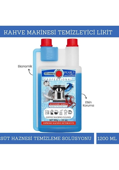 Pearly Care Coffeo Kahve Makinesi Süt Haznesi Ve Süt Çubuğu Temizleyici 1 L