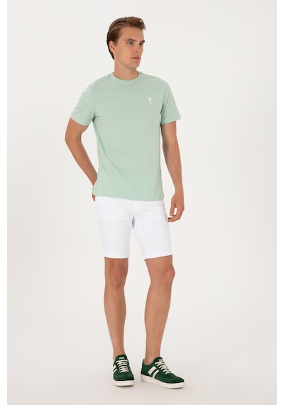 U.S. Polo Assn. Erkek Regular Fit Bisiklet Yaka Su Yeşili Tişört 50299544-VR048 U.S. Polo Assn. Erkek Regular Fit Bisiklet Yaka Su Yeşili Tişört 50299544-VR048
