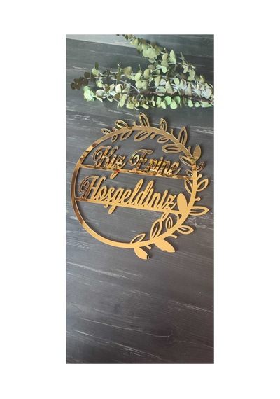 Kız Evi Kapı Süsü 30 Cm Diğer