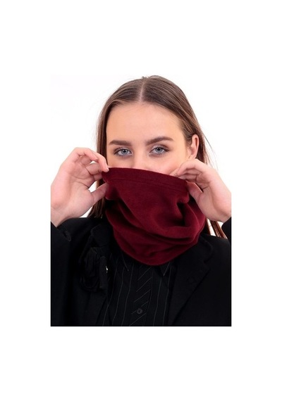 Deafox Bordo Boyunluk Polar Bere Siyah