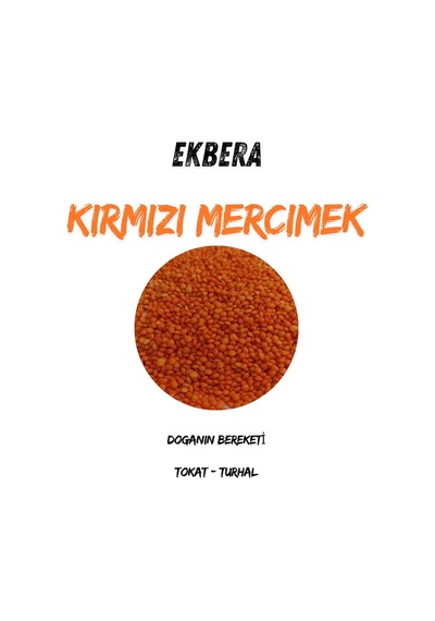 Yerli Kırmızı Mercimek 3 Kg - 705227951