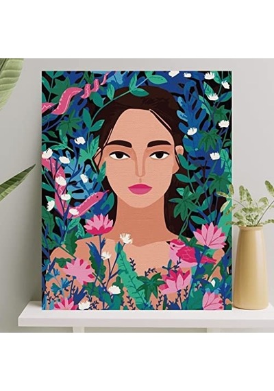 Sayılarla Boyama Tuval Seti Fırça Boya Dahil Çıtalı 40x50 Cm - Amazon