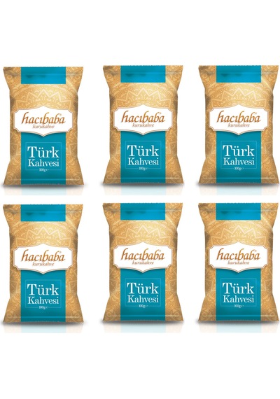 Hacıbaba Türk Kahvesi 100 Gr X 6 Adet Öğütülmüş