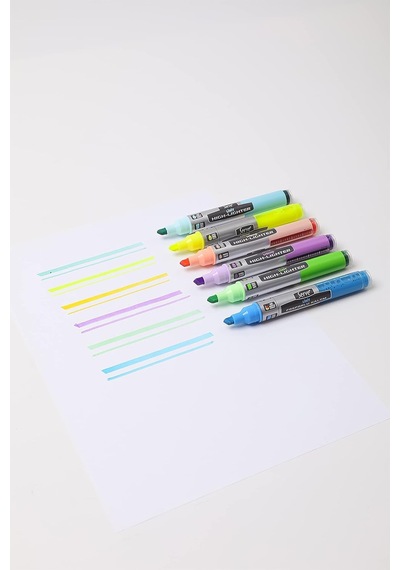 Likit Pastel Kalem 6 Li Çok Renkli