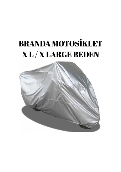 Motosiklet Brandası Xl Beden Su Geçirmez Güneş Yağmur Korumalı Esnek Dikişli Enduro Çantalı Garaj Çadırı 1 Adet