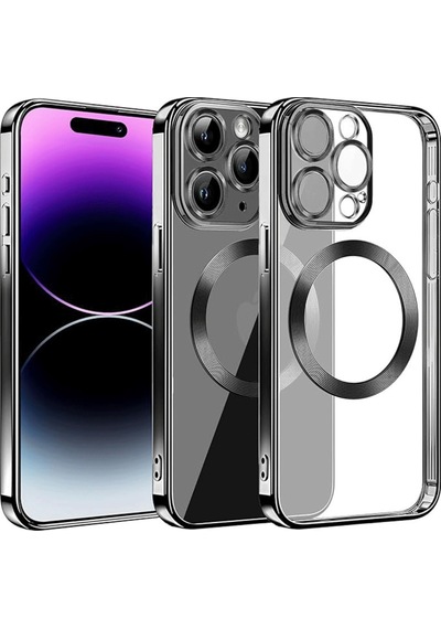 Apple iPhone  Uyumlu,  13 Pro Max Kılıf Slot Silikon - Siyah