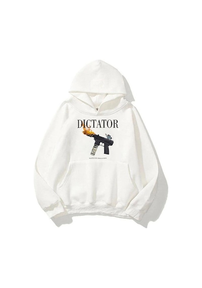 Startmore Unisex Dictator Beyaz Sweatshirt Beyaz