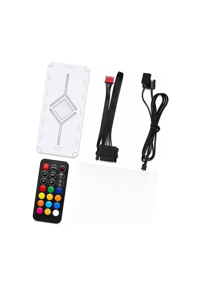 Argb Fan Ve Led Kontrolcü Hub Seti Uzaktan Kumandalı Beyaz Nd2816w Evimdeyokyok