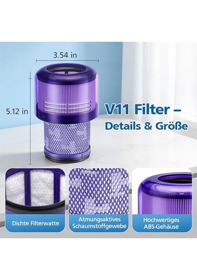 Dyson V11 İçin Filtre, Dyson V11 Animal/absolute/torque Drive/fluffy/extra/complete Pro/ V15 Detect/ Sv14 Sv17 Sv22 Ak Genel