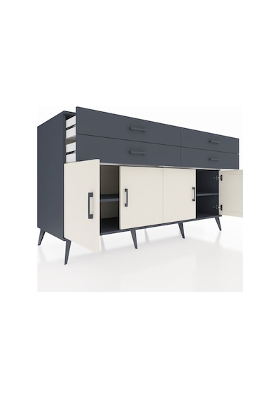 Kronos Konsol 2 Raflı 4 Çekmeceli 8 Kapaklı 176x59x99 Antrasit-ay Antrasit-aytaşı/antrasit Kronos Konsol 2 Raflı 4 Çekmeceli 8 Kapaklı 176x59x99 Antrasit-ay Antrasit-aytaşı/antrasit