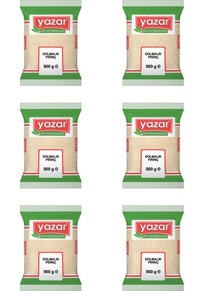Yazar Dolmalık Kırık Pirinç 6 x 900 G