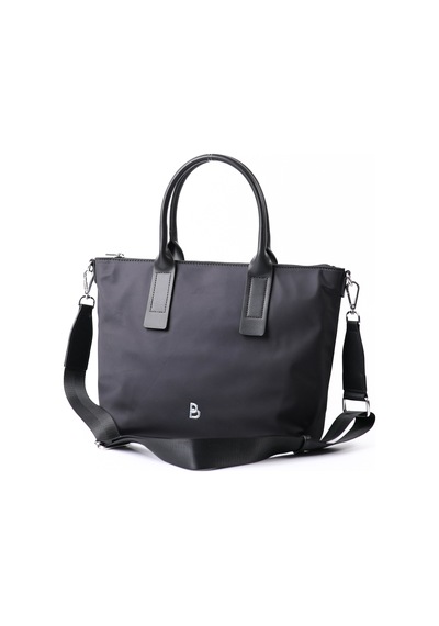 Bottier Siyah Deri Saplı Kadın Shopper Çanta - Cnt028 Siyah