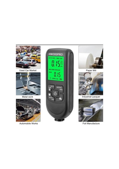 Hw-300pro Oto Boya Kalınlık Ölçer 0-2000µm Fe & Nfe Kaplama Kalınlık Test Cihazı Diğer