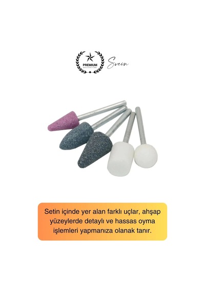 Premium 10 Parça Hobi Gravür Taşlama Ucu Mini Metal Ahşap Oyma Seti Parlatma Zımparalama Fırçalama