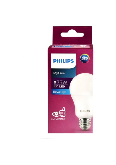 Philips Ledbulb 10-75w E27 6500k Beyaz Işık - 6 Adet Tarı