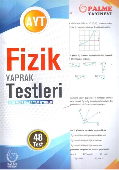 Yks Ayt Fizik Yaprak Test Palme Yayınları N11.12171