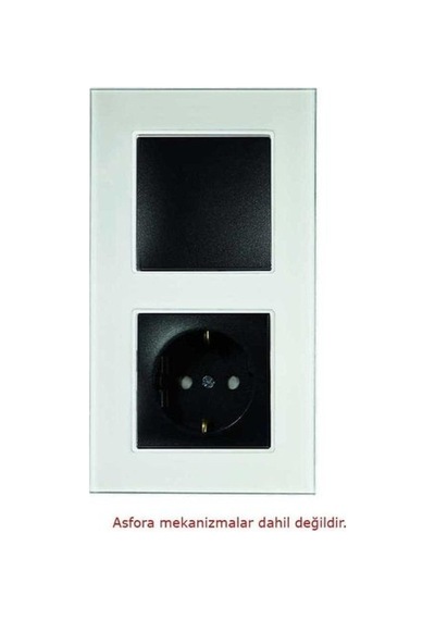 Asfir Schneider Asfora Serisi Pleksiglas Beyaz Dikey İkili Çerçeve Apg112-21 Modeli