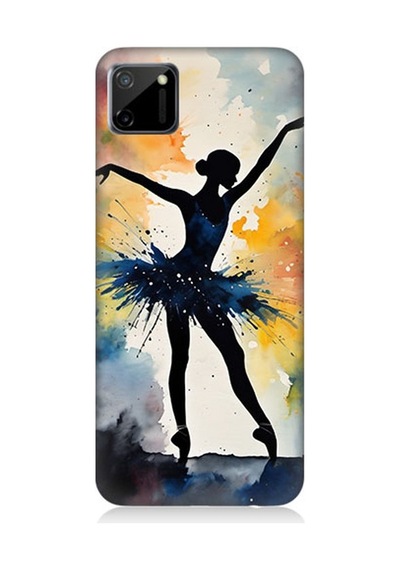 Realme C11 Uyumlu Dansın Büyülü Gölgesi Desenli Silikon Kılıf Çok Renkli