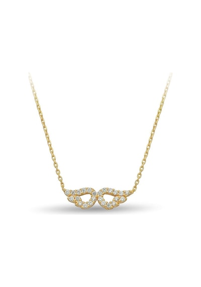 Çgk Çiğdem Gürel Kuyumculuk 14 Ayar Minimal Kanat Kolye Gold