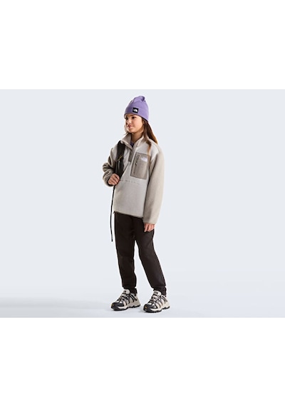 The North Face Teen Yumıorı 1/4 Zıp Jacket Çocuk Outdoor Çeyrek Fermuarlı Polar Üst Nf0a8j61p481 Gri
