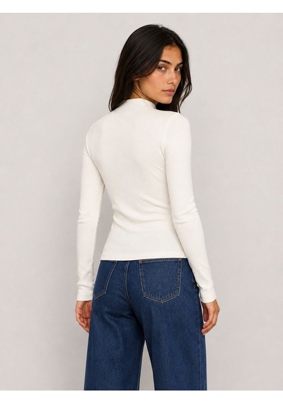 Loft Slim Fit Kadın Bluz U.kol Lf2043775 Q1.v1 Ekru